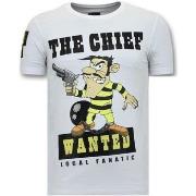 T-shirt Korte Mouw Local Fanatic Print The Chief Wanted