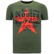 T-shirt Korte Mouw Local Fanatic King Of Cocaines La Coka Nostra