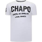 T-shirt Korte Mouw Local Fanatic EL Chapo Cartel De Sinaloa