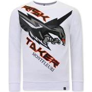 Sweater Tony Backer Print Eagle Head
