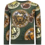 Sweater Tony Backer Print Leeuw Head