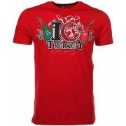 T-shirt Korte Mouw Local Fanatic I Love Turkey