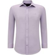 Overhemd Lange Mouw Gentile Bellini Getailleerde Effen Oxford Stretch