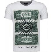 T-shirt Korte Mouw Local Fanatic One Dollar Eye