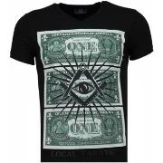 T-shirt Korte Mouw Local Fanatic One Dollar Eye