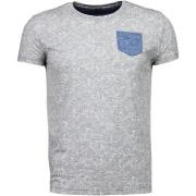 T-shirt Korte Mouw Bn8 Black Number Blader Motief Summer