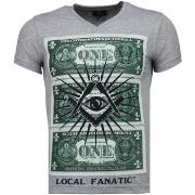T-shirt Korte Mouw Local Fanatic One Dollar Eye