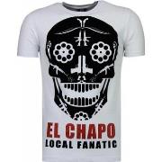 T-shirt Korte Mouw Local Fanatic El Chapo Flockprint