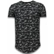 T-shirt Korte Mouw Justing Fashionable Camouflage Long Fi Army