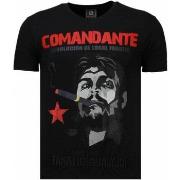 T-shirt Korte Mouw Local Fanatic Che Guevara Comandante Rhinestone