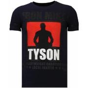 T-shirt Korte Mouw Local Fanatic Iron Mike Tyson Rhinestone