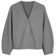 Mantel Vila Noos Juice Loose Jacket - Medium Grey Melange