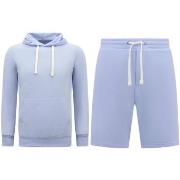Trainingspak Enos Hoodie Korte Joggingbroek SET Licht