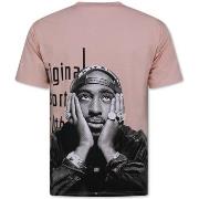 T-shirt Korte Mouw True Rise Tupac Print Oversized
