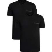 T-shirt Korte Mouw Emporio Armani 2-pack stretchkatoenen lounge-T-shir...