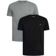 T-shirt Korte Mouw Emporio Armani 2-pack lounge ronde hals stretch T-s...