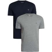 T-shirt Korte Mouw Emporio Armani 2-pack lounge ronde hals stretch T-s...
