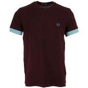 T-shirt Korte Mouw Fred Perry Striped Cuff