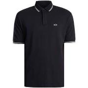 Polo Shirt Korte Mouw EAX Poloshirt met kraaglijnlogo