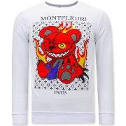 Sweater Tony Backer Print Monster Teddy Bear