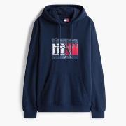 Sweater Tommy Jeans TJM REG RWB FLAG HOODIE