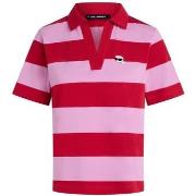 Polo Shirt Korte Mouw Karl Lagerfeld IKON PATCH STRIPE SSLV POL