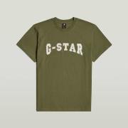 T-shirt Korte Mouw G-Star Raw D26840 C336 FELT LOGO R T