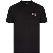 T-shirt Ea7 Emporio Armani Pima Cotton Core ID T-Shirt Black/Gold