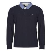 Polo Shirt Lange Mouw Gant REG CHAMBRAY HEAVY RUGGER