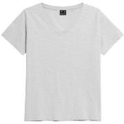 T-shirt Korte Mouw 4F SS23TTSHF582CHODNYJASNYSZARY