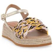 Sandalen Frau Fancy Rafia Tricolor