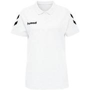 Polo Shirt Korte Mouw hummel Polo Go Cotton blanc