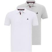 Polo Shirt Korte Mouw By Diess Collection BY23FSBNG01-2Pack_White-Grey...