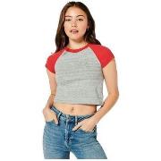 T-shirt Korte Mouw Superdry T-shirt Vintage Baseball Mini Gris