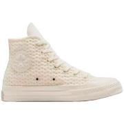 Hoge Sneakers Converse Baskets Chuck 70 platine