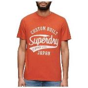 T-shirt Korte Mouw Superdry T-shirt Copper Label Script