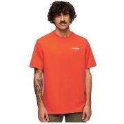 T-shirt Korte Mouw Superdry T-shirt Luxury Sport coupe ample rouge