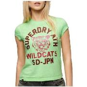 T-shirt Korte Mouw Superdry T-shirt Varsity Burnout manches courtes ve...