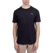 T-shirt Korte Mouw Calvin Klein Jeans T-shirt coupe regular noir