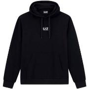Sweater Ea7 Emporio Armani Core ID Cotton Blend Hoodie Black