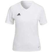 T-shirt Korte Mouw adidas T-shirt Entrada 22 blanc femme