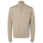 Trui Selected Noos Tray Half Zip Knit - Kelp