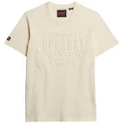 T-shirt Korte Mouw Superdry T-shirt à logo en relief manches courtes