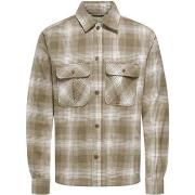 Overhemd Lange Mouw Only &amp; Sons ONSCEDRIC LIFE CHECK OVERSHIRT NOO...