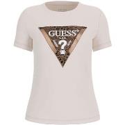 T-shirt Korte Mouw Guess Ss Cn Leo Triangle Tee