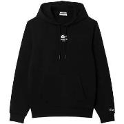 Sweater Lacoste Graphic Back Print Hoodie Black