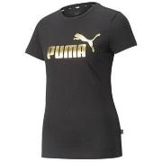 T-shirt Korte Mouw Puma Ess Metallic Logo Tee