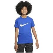 T-shirt Korte Mouw Nike T-shirt Repeat Bleu