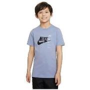T-shirt Korte Mouw Nike T-shirt Sportswear Standard Issue bleu canard