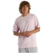 T-shirt Korte Mouw New Balance T-shirt New Balance Small Logo Rose